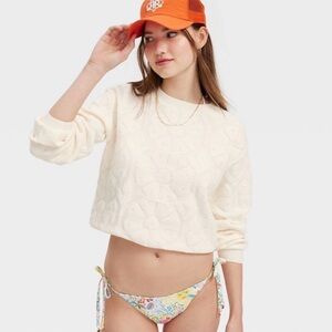 Roller Rabbit × Target Daisy Floral Terry Crewneck Sweatshirt & Free RR Cookie